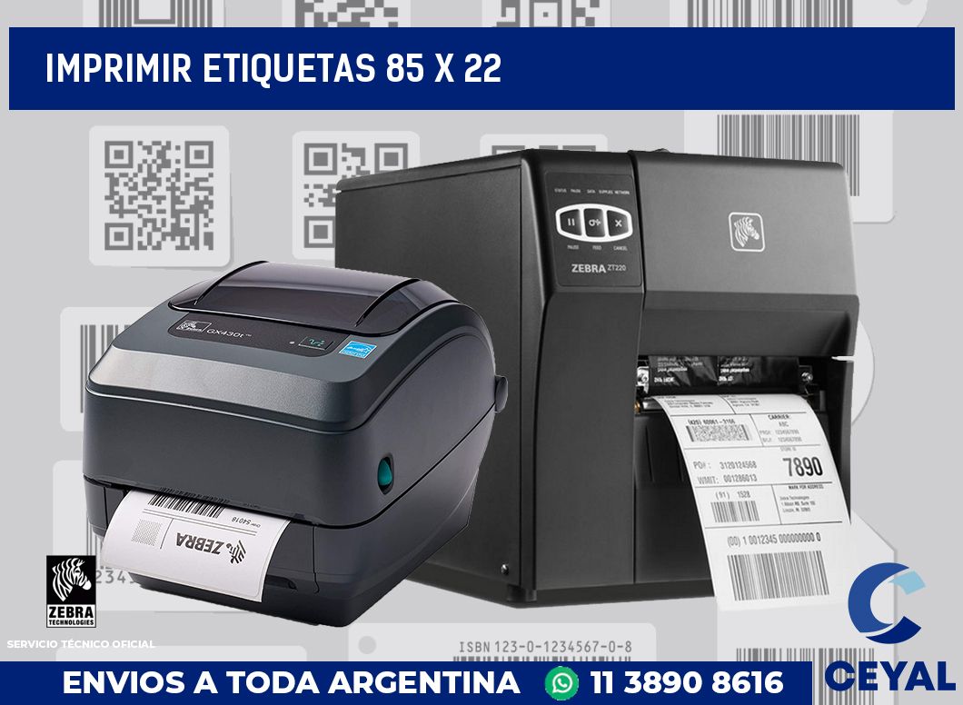 imprimir etiquetas 85 x 22
