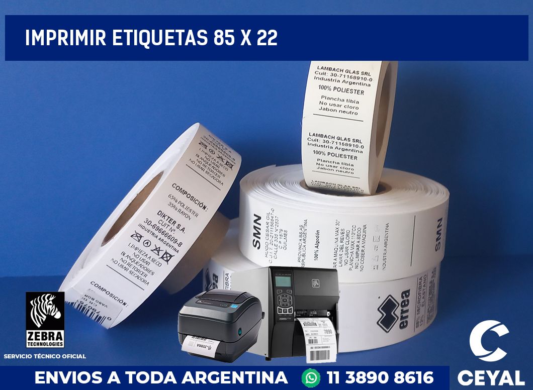 imprimir etiquetas 85 x 22