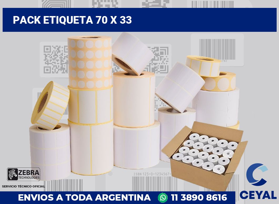 pack etiqueta 70 x 33