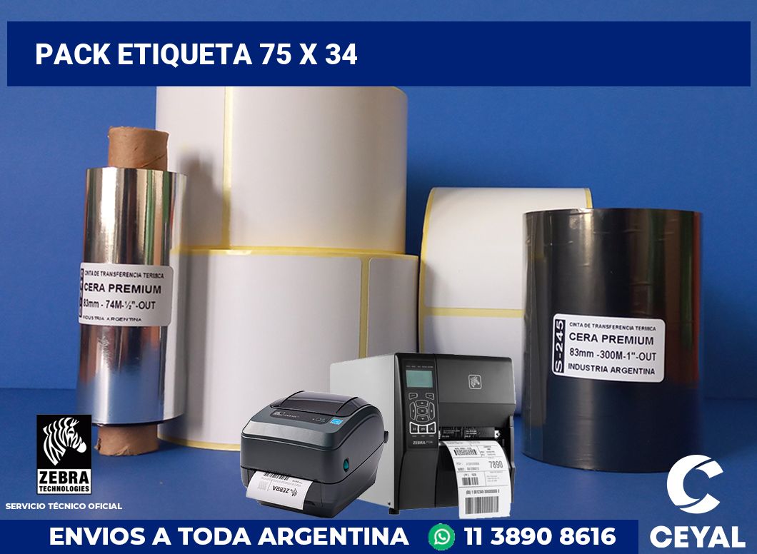 pack etiqueta 75 x 34