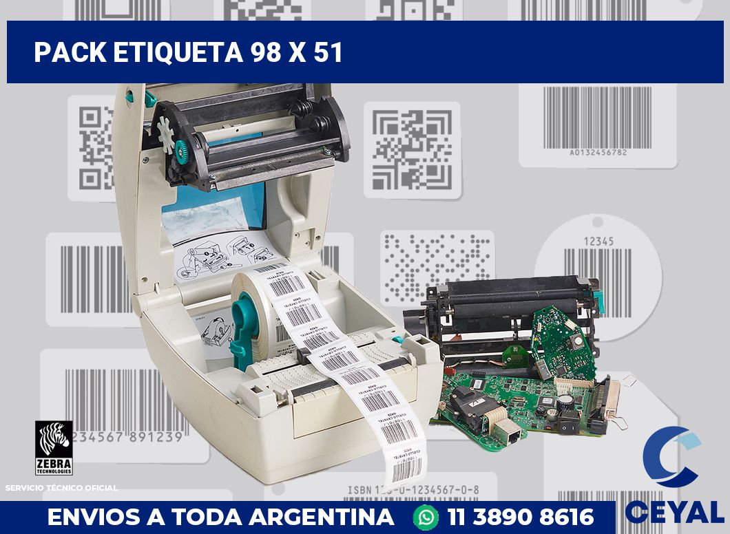 pack etiqueta 98 x 51
