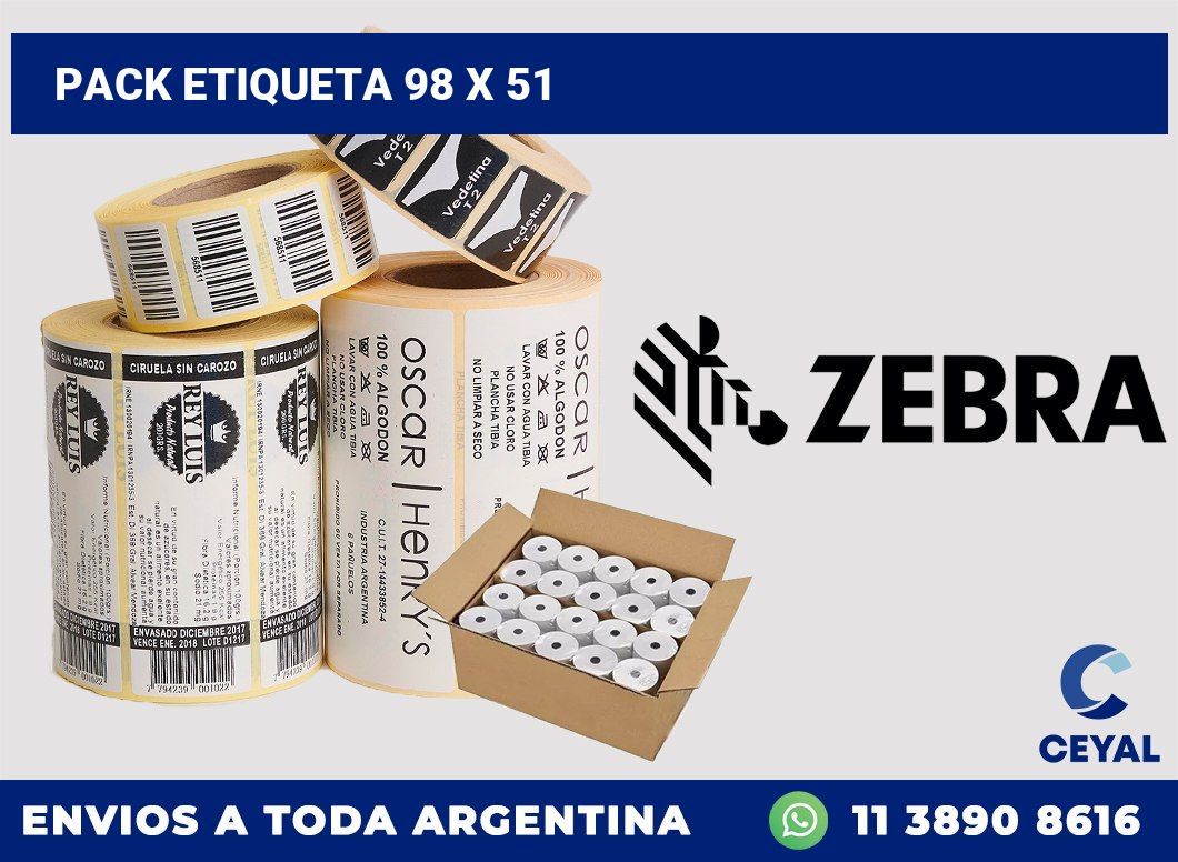 pack etiqueta 98 x 51