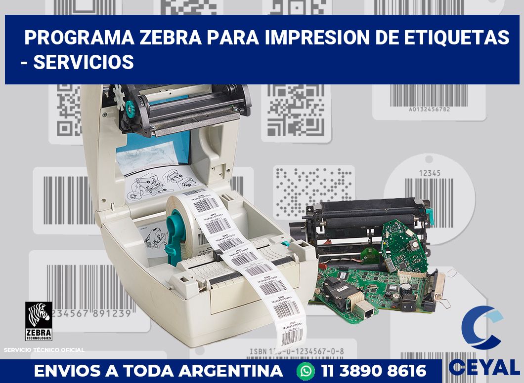 programa zebra para impresion de etiquetas  - Servicios