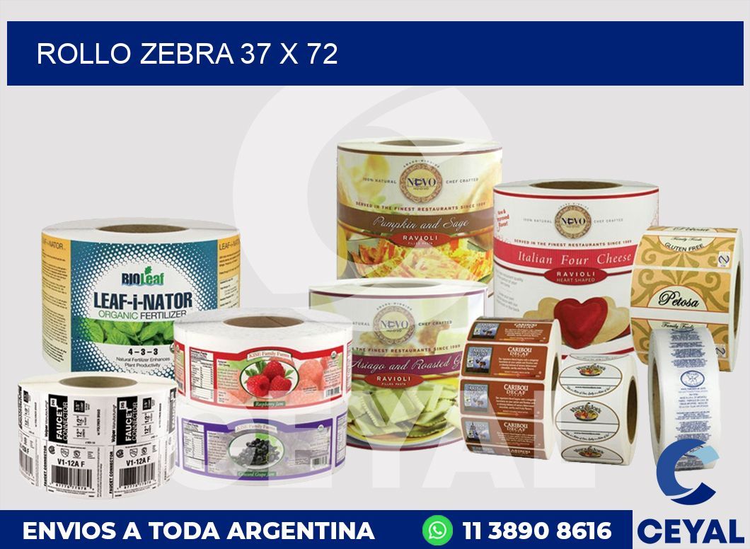 rollo zebra 37 x 72