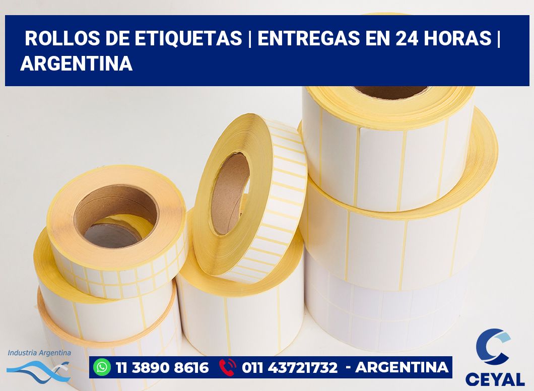 rollos de etiquetas | Entregas en 24 horas | Argentina