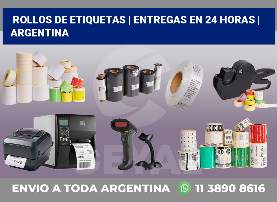 rollos de etiquetas | Entregas en 24 horas | Argentina