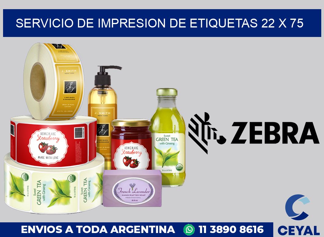 servicio de impresion de etiquetas 22 x 75