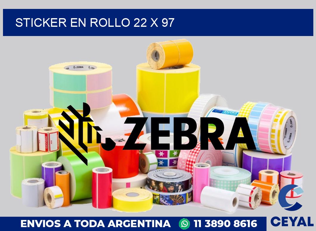 sticker en rollo 22 x 97