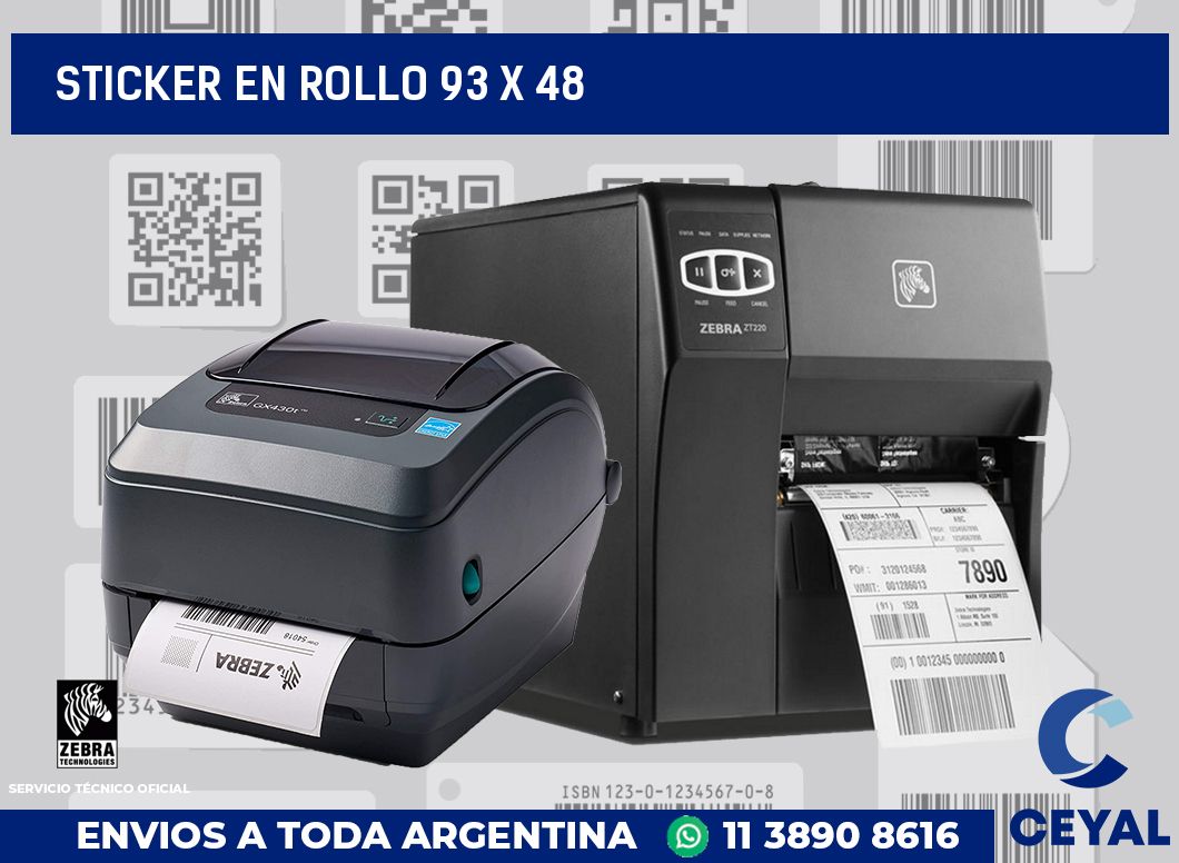 sticker en rollo 93 x 48