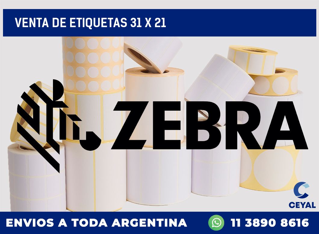 venta de etiquetas 31 x 21