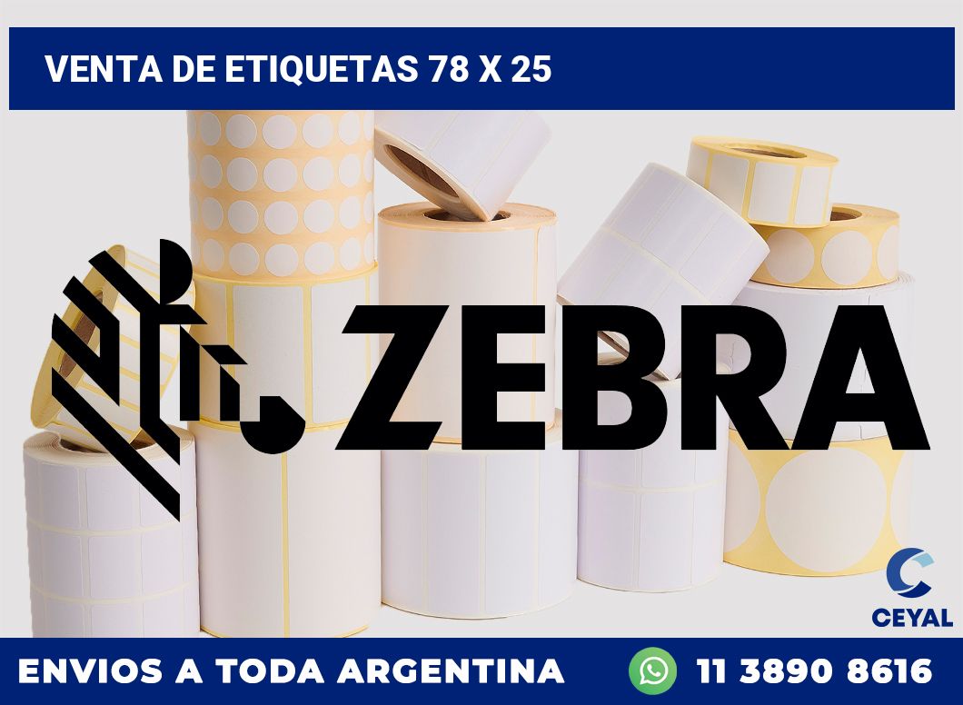 venta de etiquetas 78 x 25