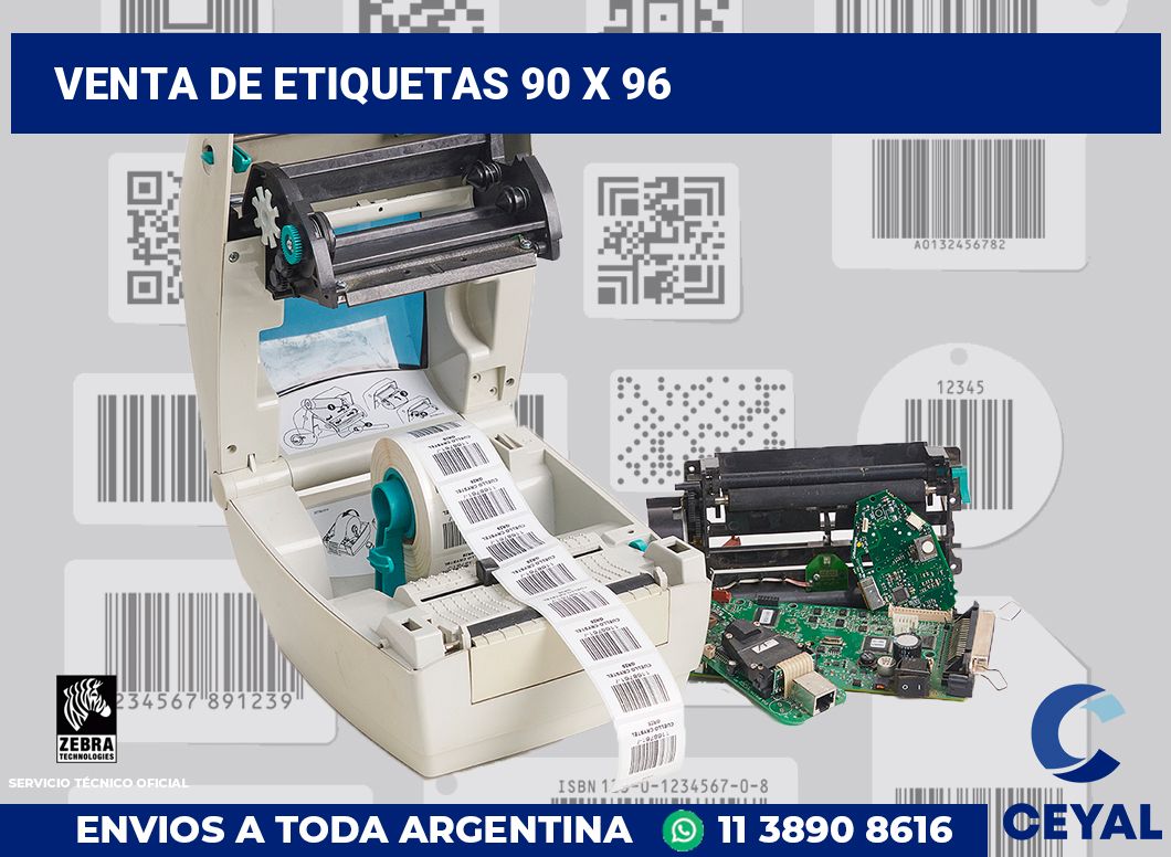 venta de etiquetas 90 x 96
