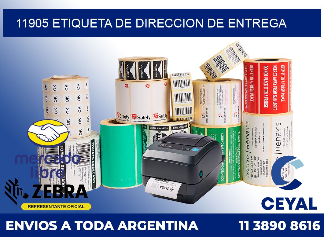 11905 Etiqueta de direccion de entrega
