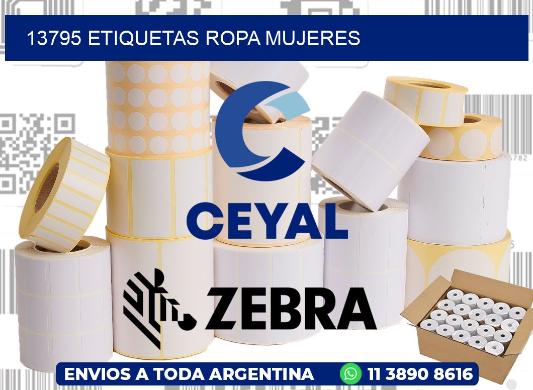 13795 Etiquetas ropa mujeres