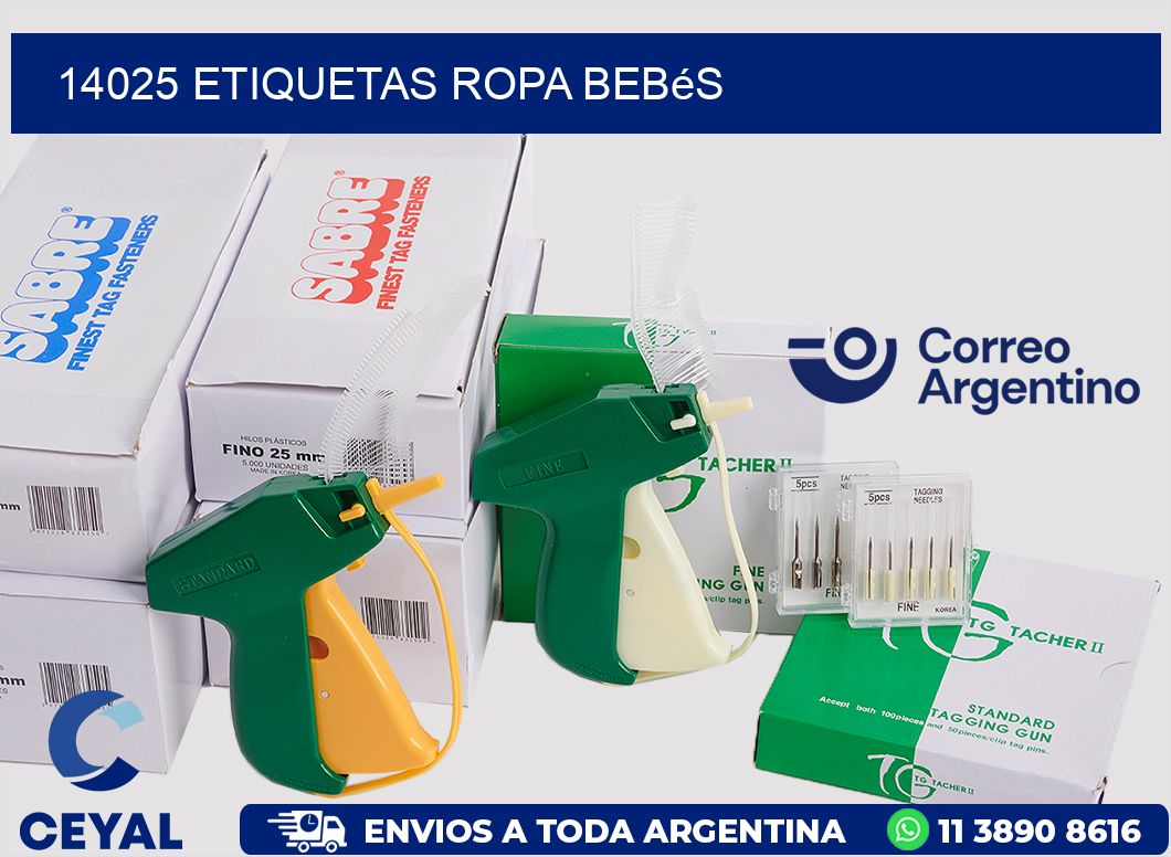 14025 Etiquetas ropa bebés