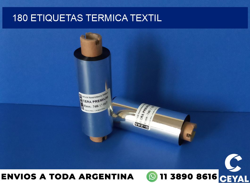 180 etiquetas termica textil