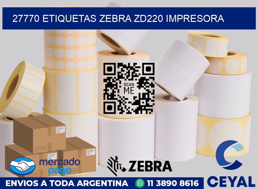 27770 etiquetas Zebra zd220 impresora