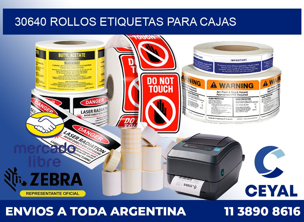 30640 Rollos etiquetas para cajas