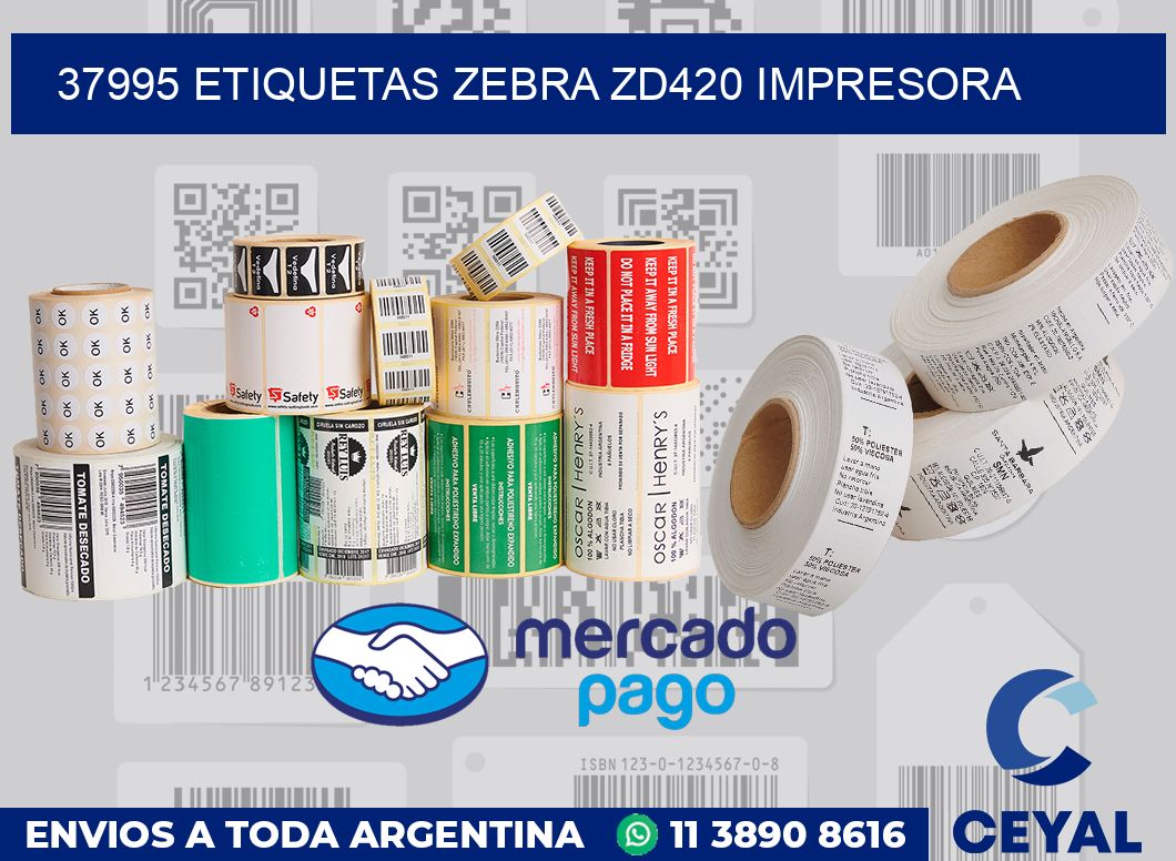37995 etiquetas Zebra zd420 impresora