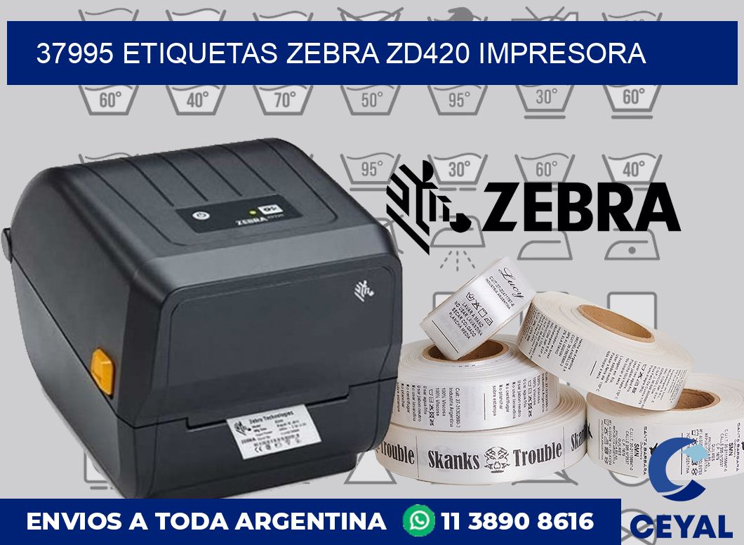 37995 etiquetas Zebra zd420 impresora