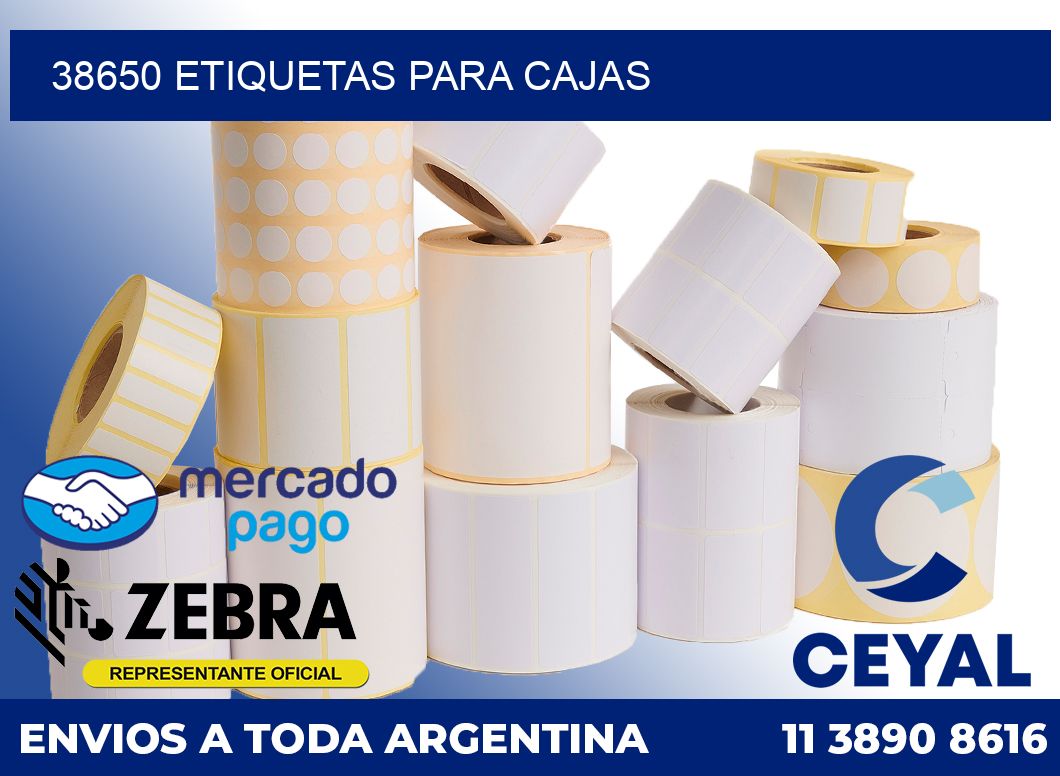 38650 etiquetas para cajas