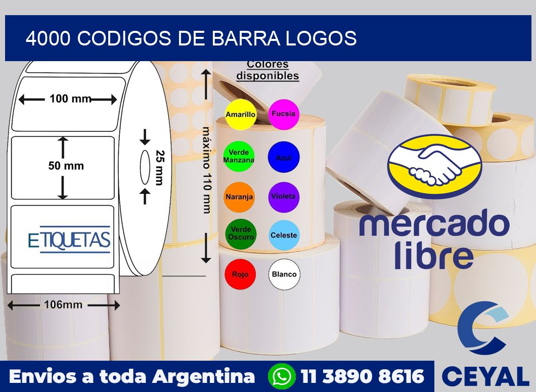 4000 Codigos de barra logos
