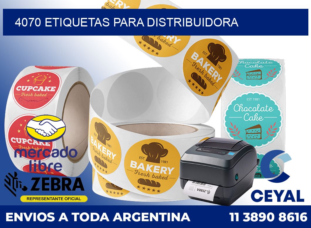 4070 Etiquetas para distribuidora