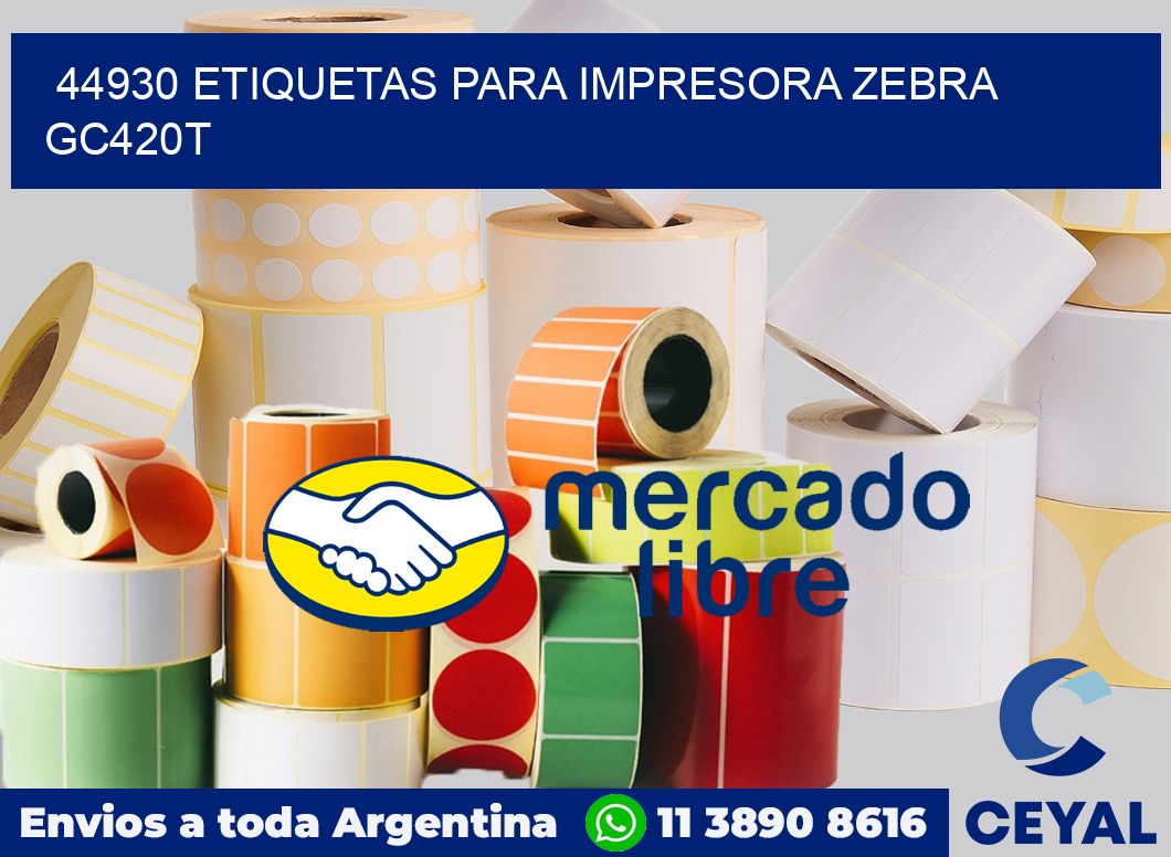 44930 etiquetas para impresora zebra GC420T