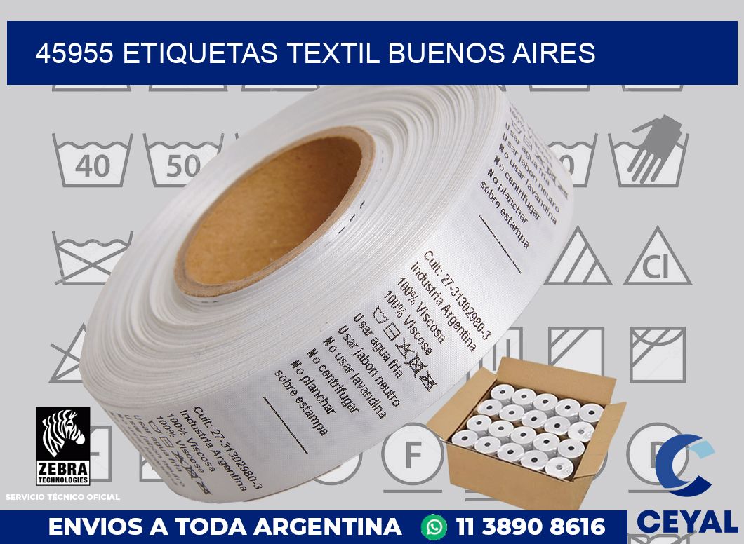 45955 etiquetas textil buenos aires