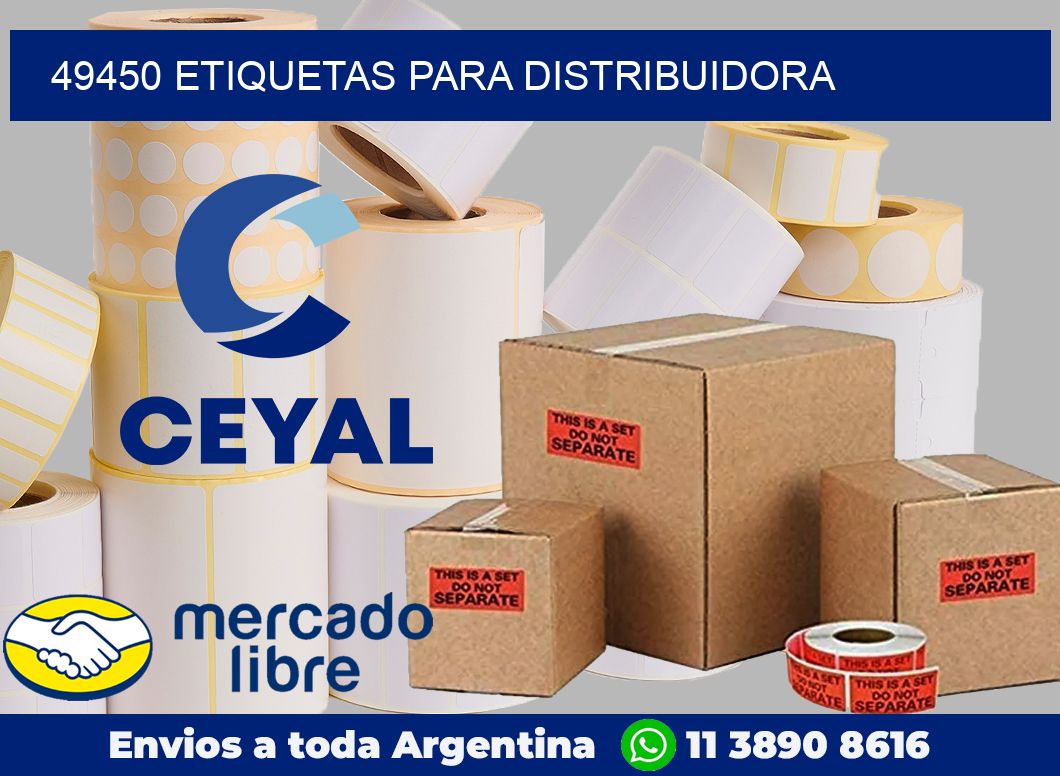 49450 Etiquetas para distribuidora