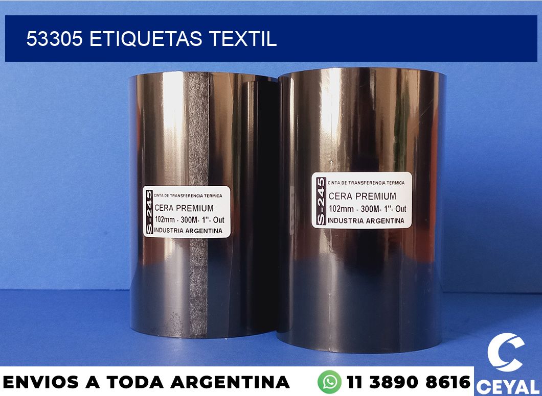 53305 etiquetas textil