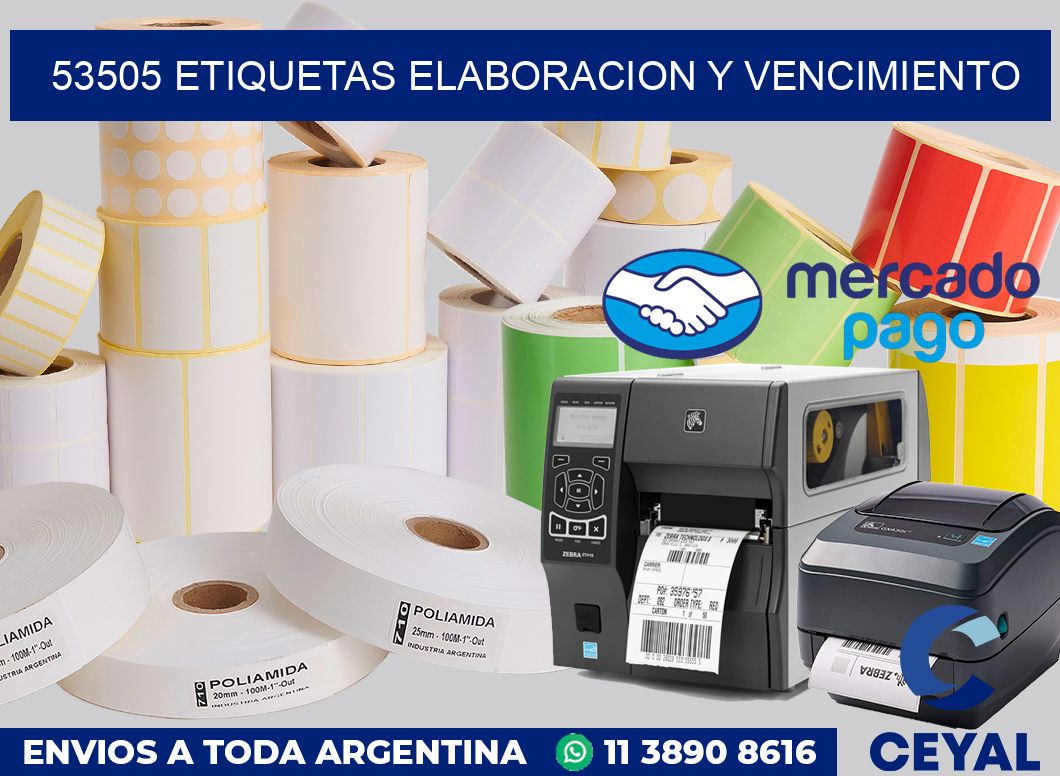 53505 Etiquetas elaboracion y vencimiento