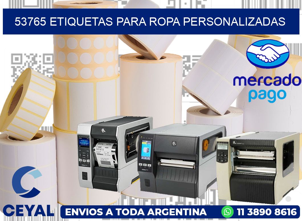 53765 Etiquetas para ropa Personalizadas