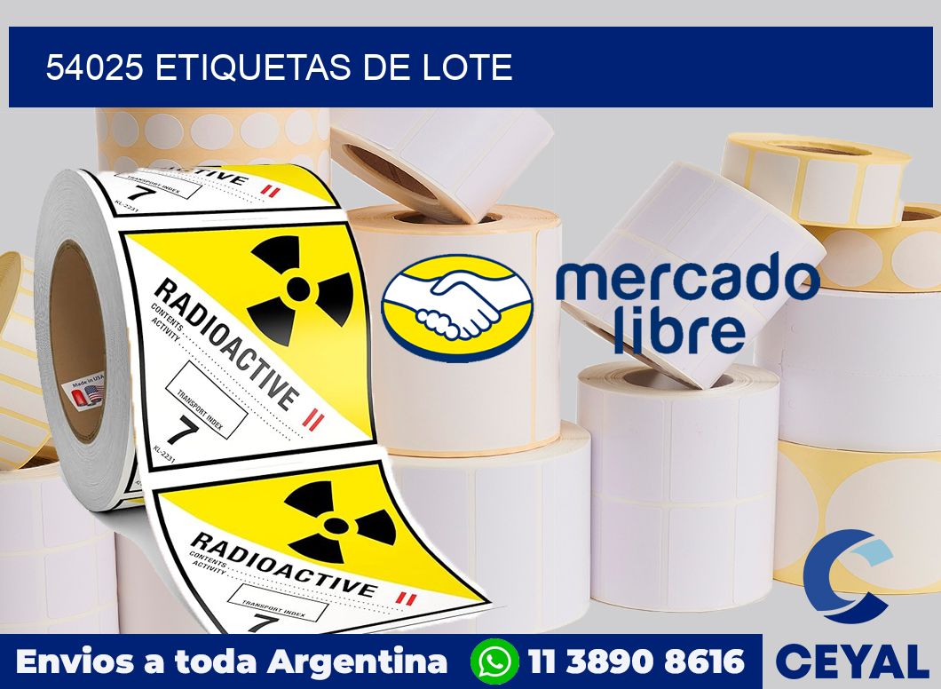 54025 Etiquetas de lote