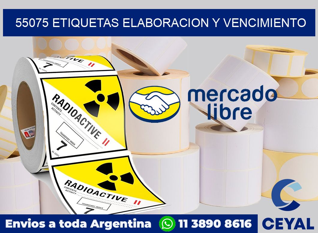 55075 Etiquetas elaboracion y vencimiento