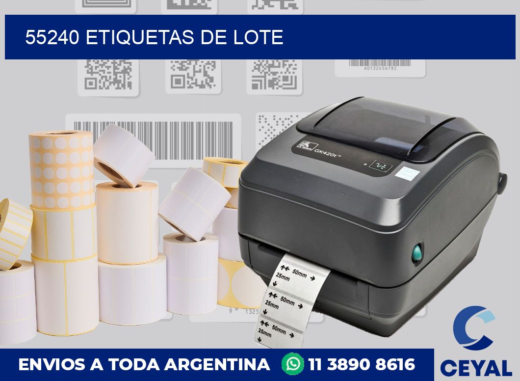 55240 Etiquetas de lote