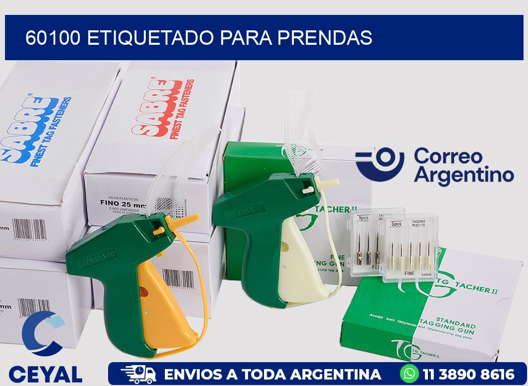 60100 Etiquetado para prendas