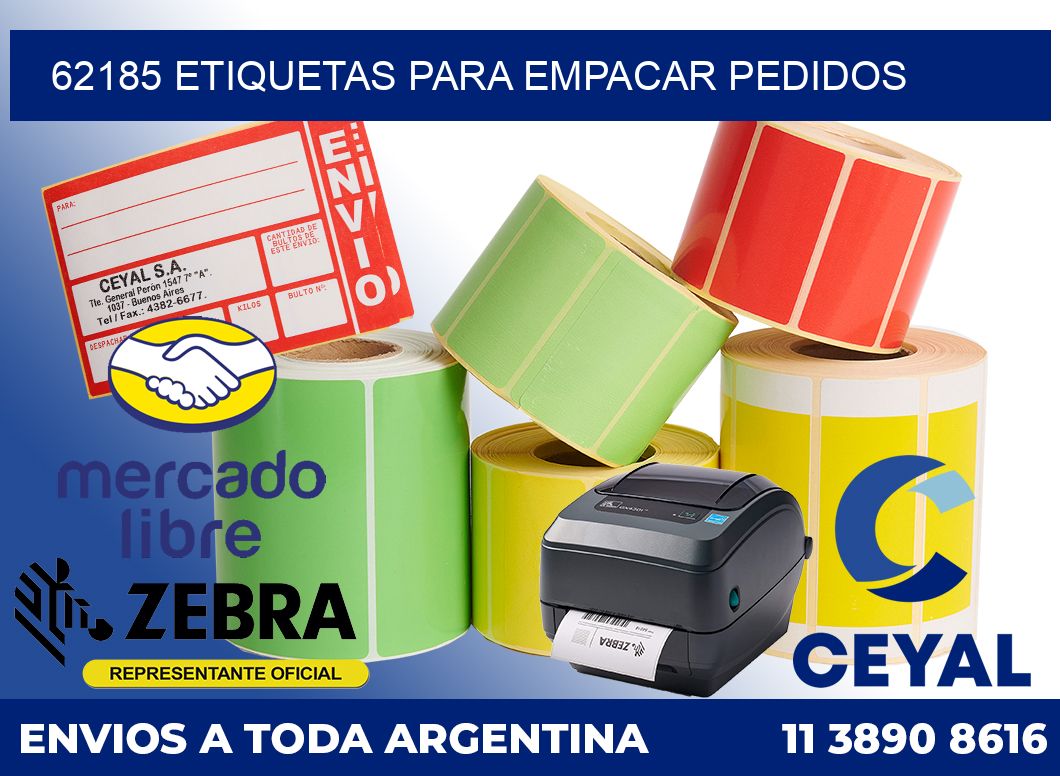 62185 Etiquetas para empacar pedidos