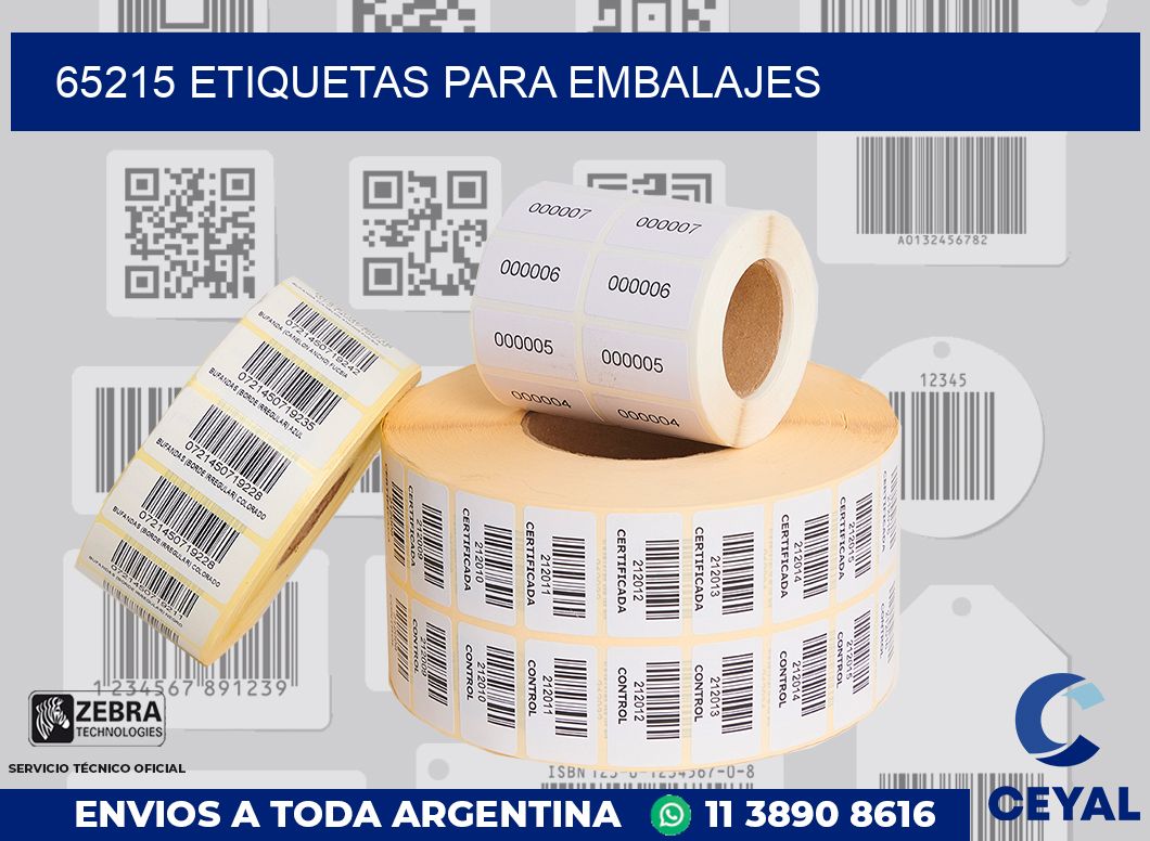 65215 Etiquetas para embalajes