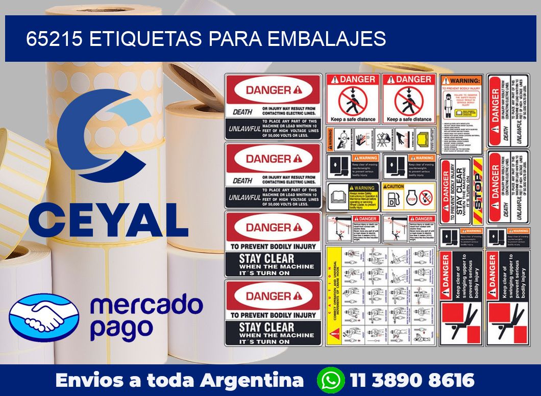 65215 Etiquetas para embalajes