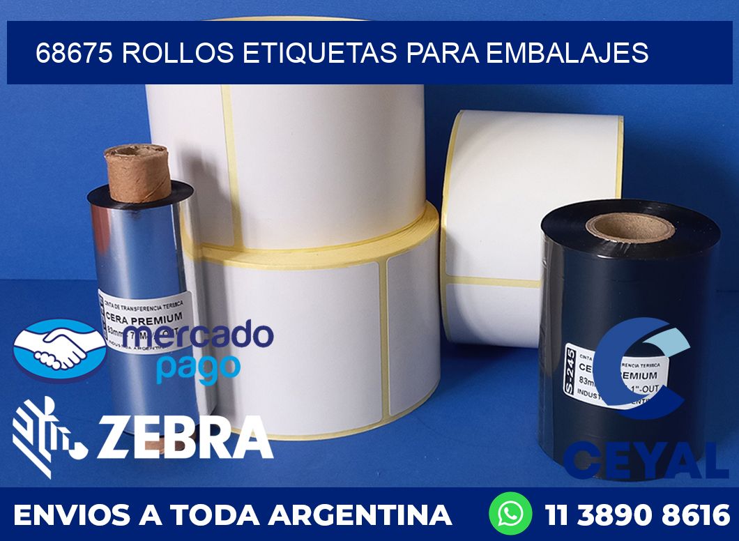68675 rollos etiquetas para embalajes