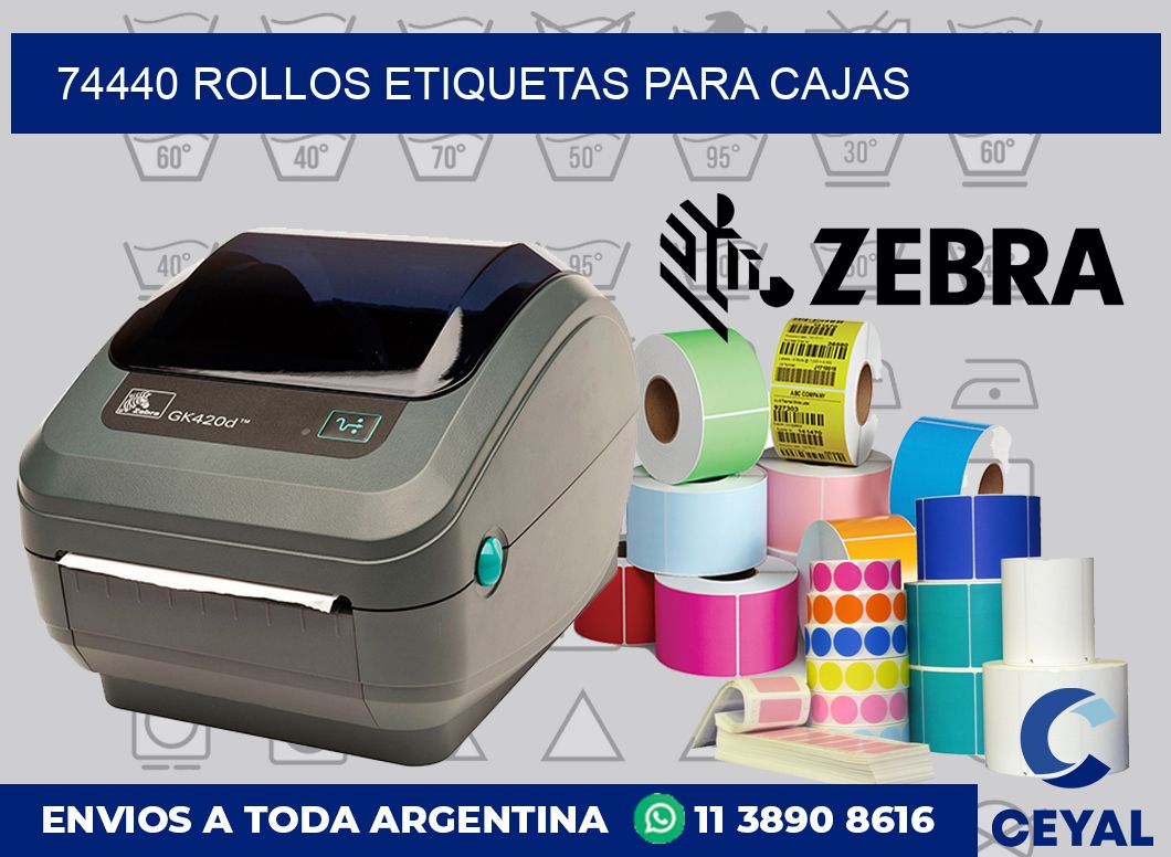 74440 rollos etiquetas para cajas