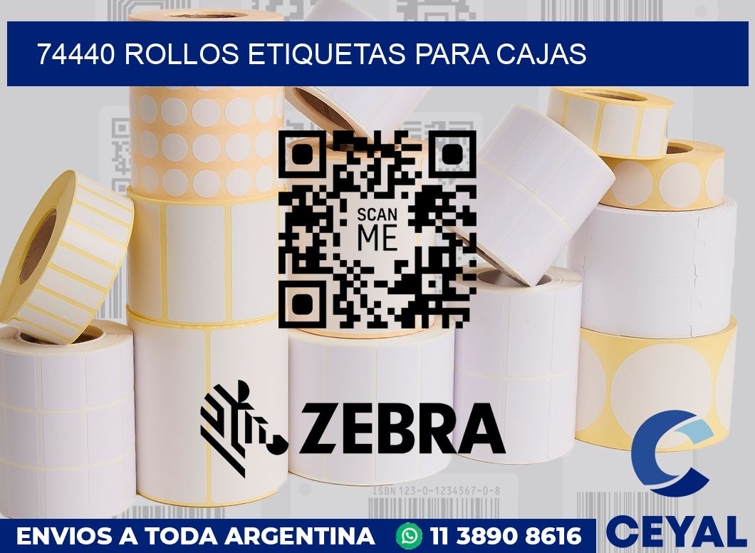 74440 rollos etiquetas para cajas