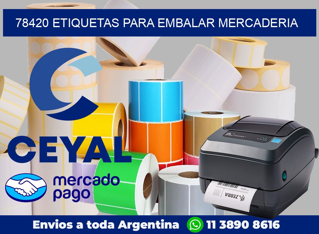 78420 Etiquetas para embalar mercaderia