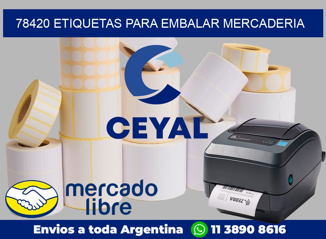78420 Etiquetas para embalar mercaderia