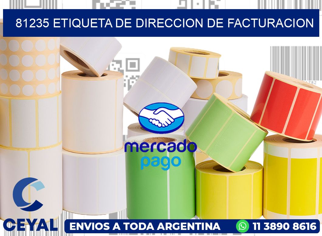 81235 Etiqueta de direccion de facturacion