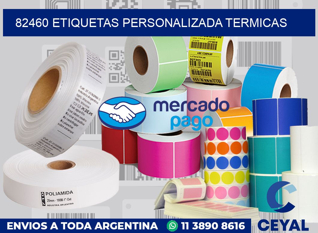 82460 etiquetas personalizada termicas