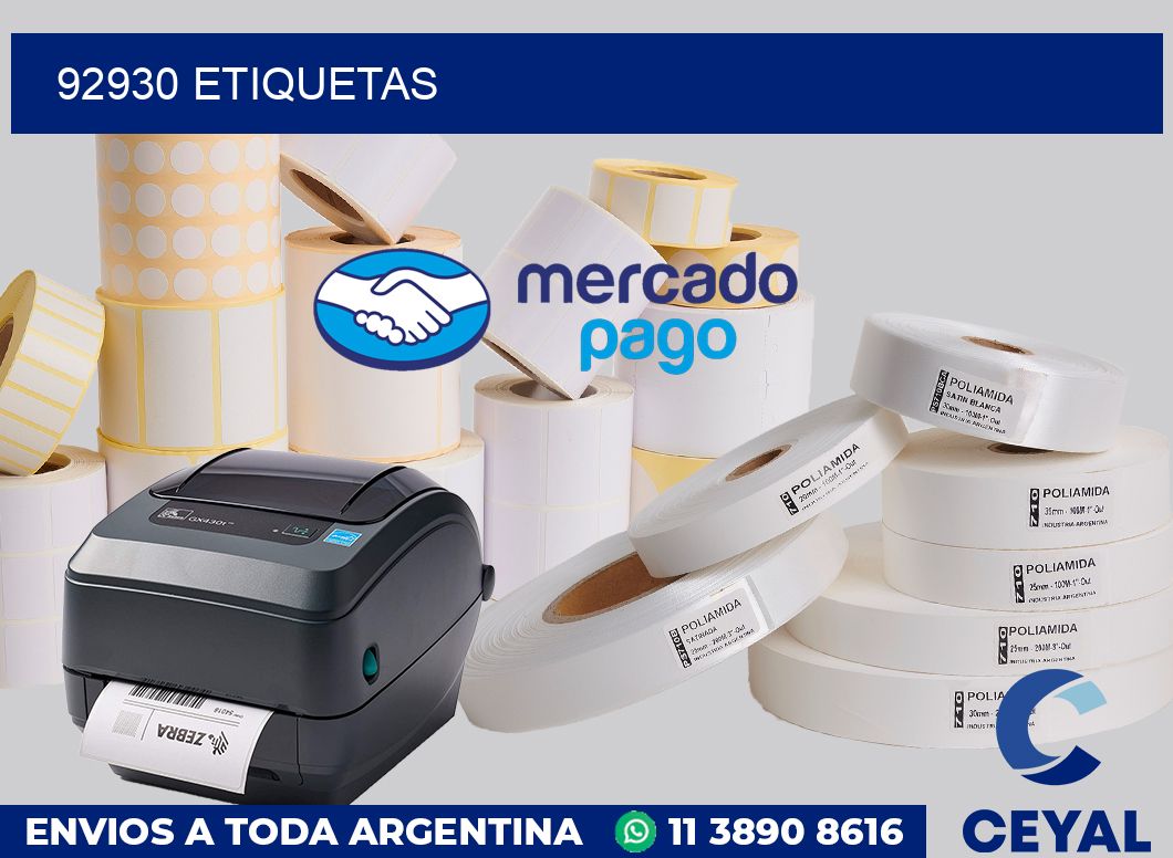 92930 etiquetas