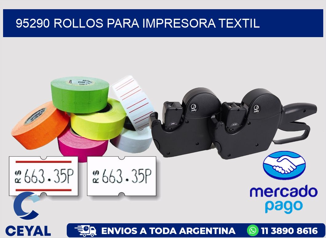 95290 rollos para impresora textil