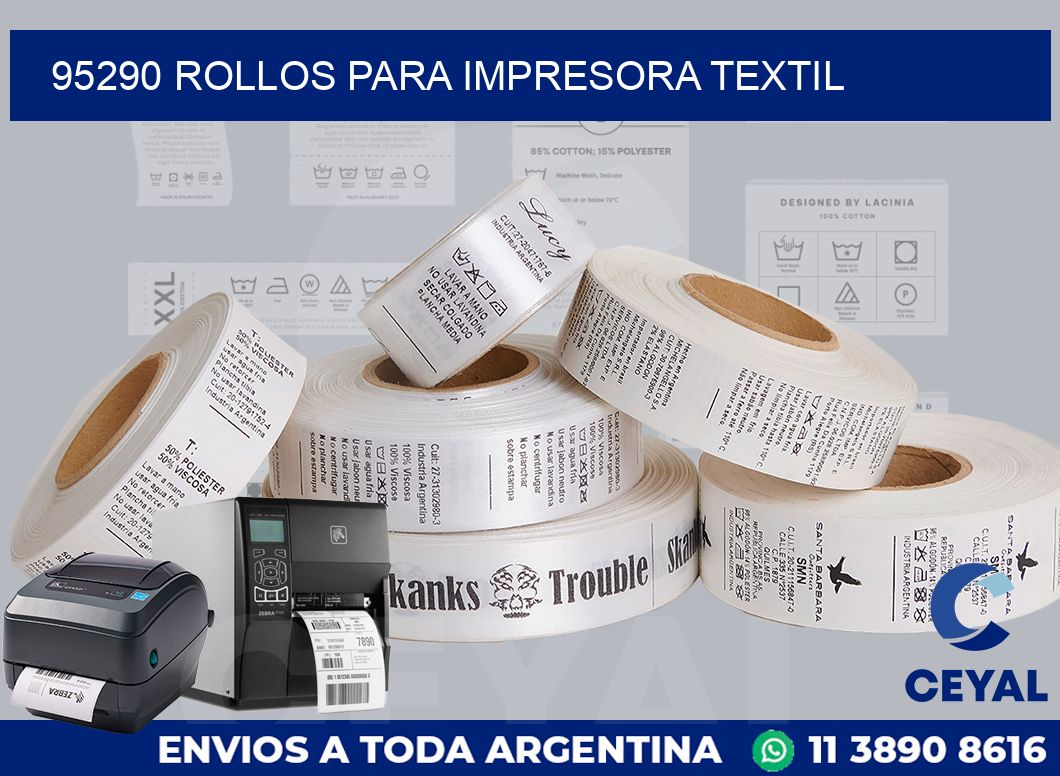 95290 rollos para impresora textil